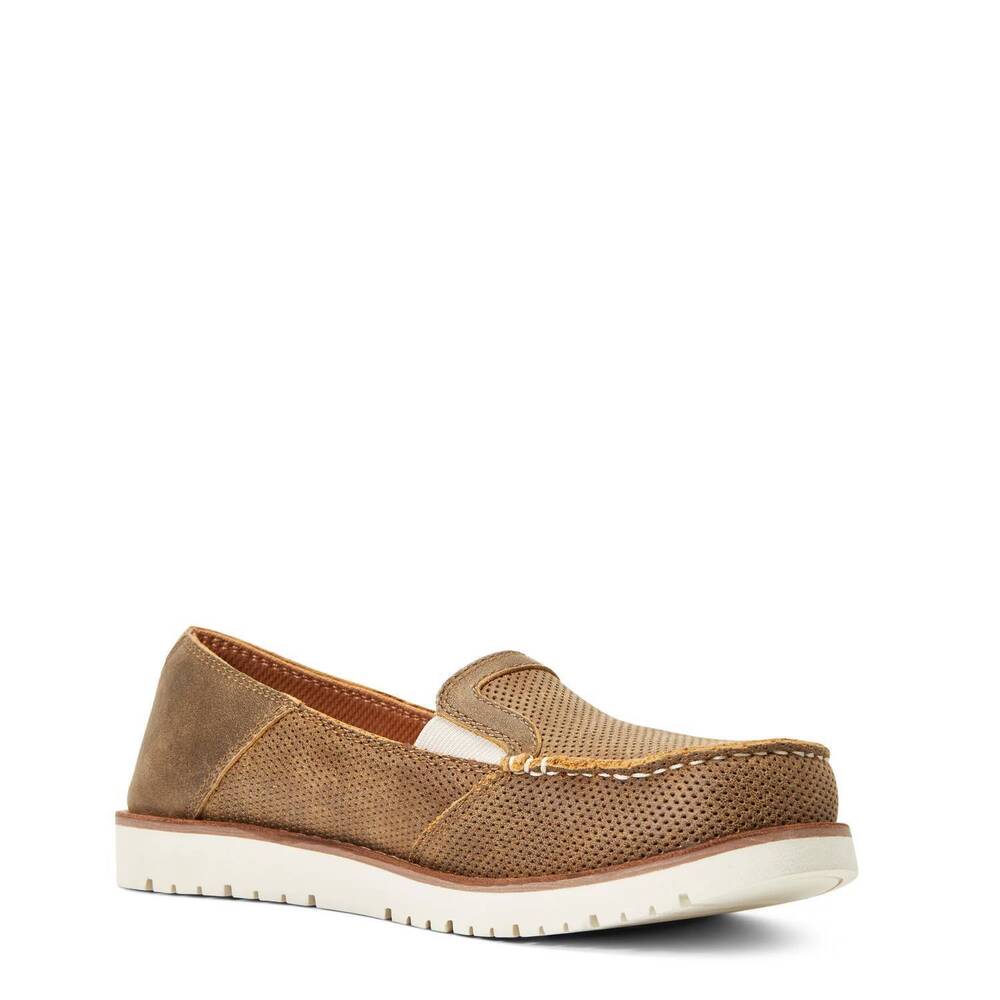 NEW ARIAT women's flex 360 cruiser shoes in brown bomber